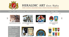 Desktop Screenshot of heraldic-art.hr